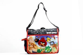 Angry Birds Black Red Messenger Bag