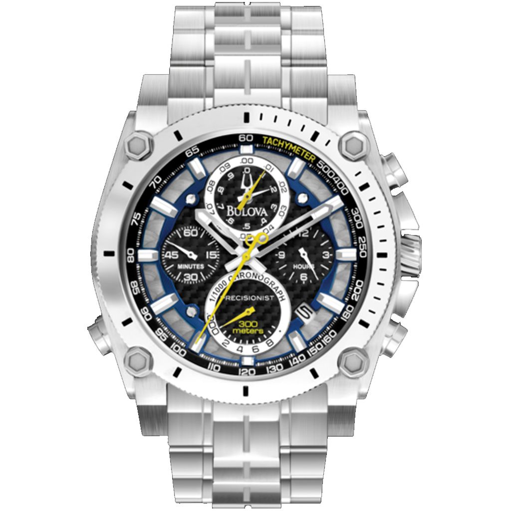 Bulova Men's 96B175 Silver Precisionist Chronograph Watch