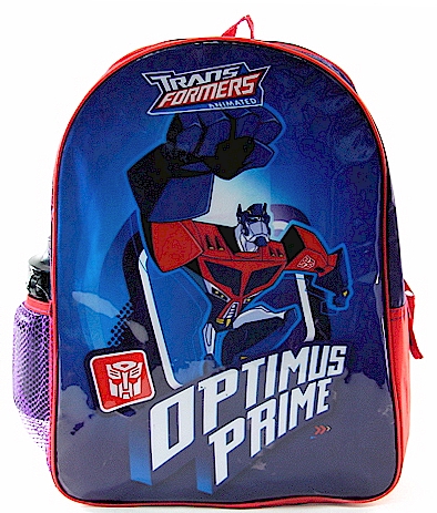 transformers optimus prime backpack red and blue school bag write a ...