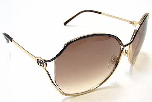 GUCCI GG 2846/S Sunglasses 2846S Gold Dark Brown YD3/DL Shades