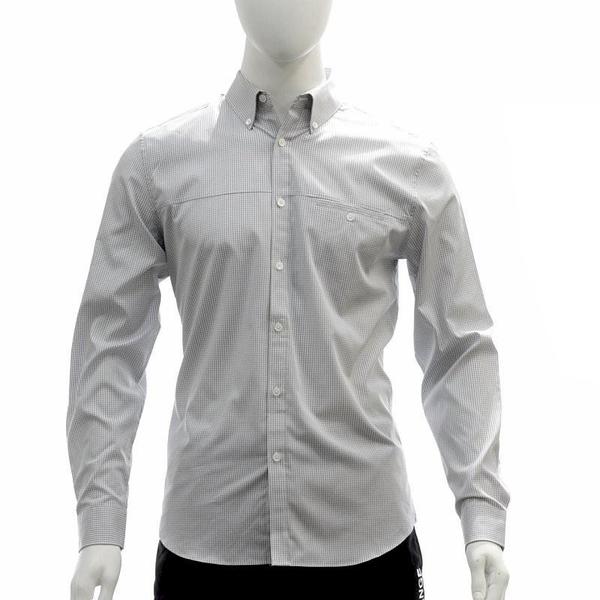  Calvin Klein Men's Slim Fit Mini Gingham Long Sleeve Shirt 