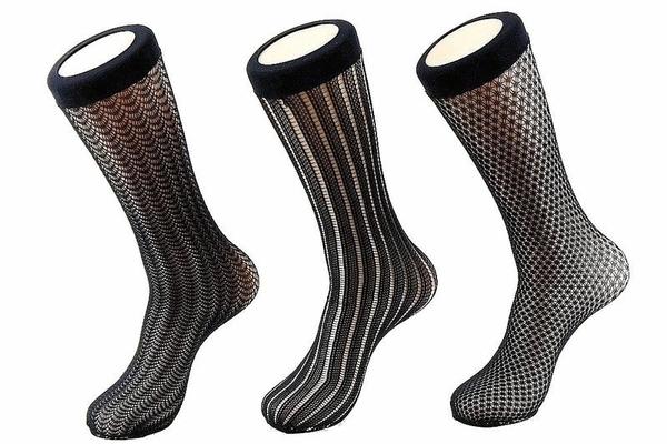  Calvin Klein Women's 3-Pack Knee High Mesh Dress Socks 