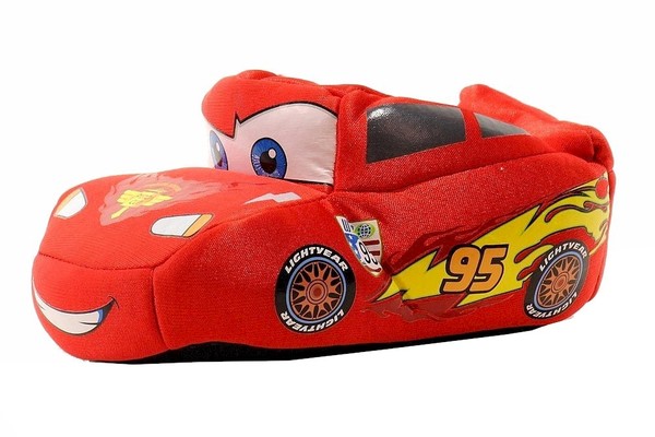  Disney Pixar Cars CAF238 Toddler Boy's 3D Plush Slippers Shoes 