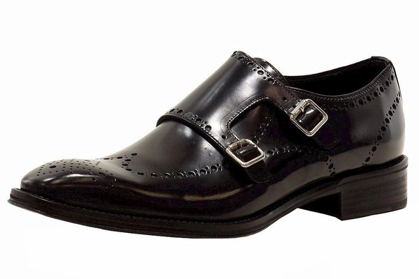  Donald J Pliner Men's CMonk3-51 Leather Monk-Strap Loafers Shoes 
