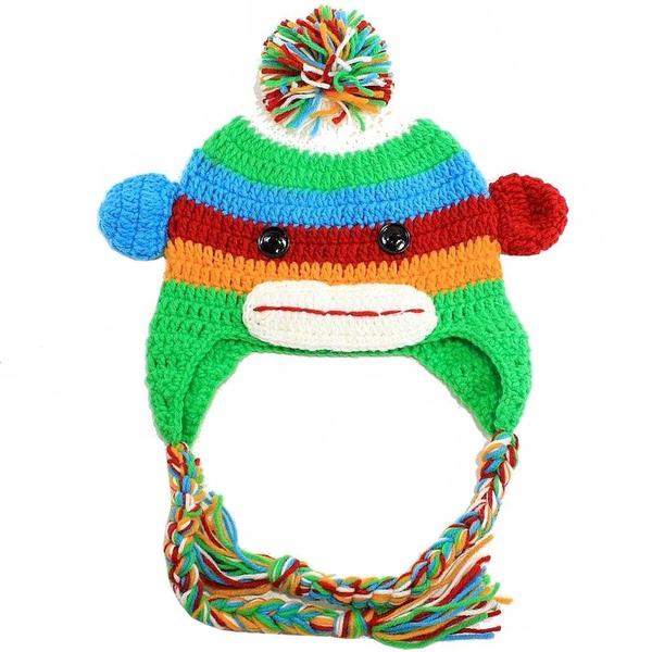  Dorfman Pacific Kindercaps Kid's Monkey Peruvian Winter Hat 