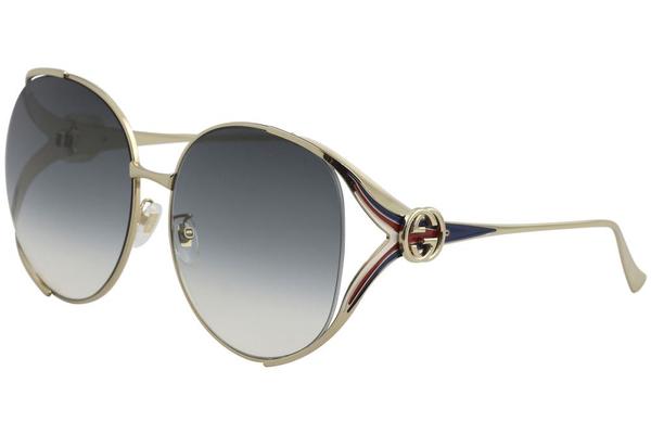  Gucci Women's GG0225S Fashion Round Sunglasses 