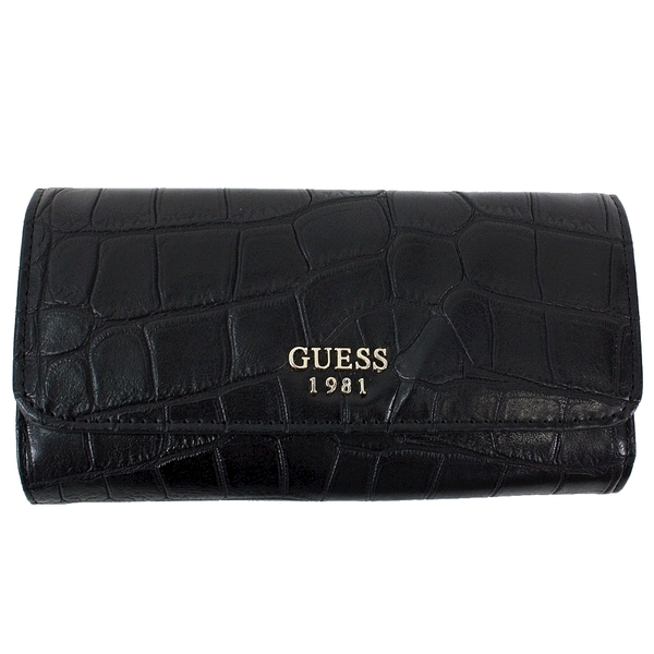  Guess Women's Cate Slim Clutch Tri-Fold Wallet 