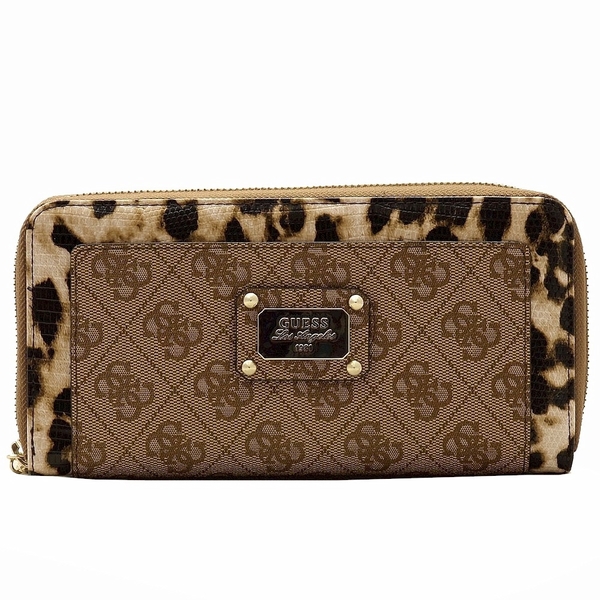  Guess Women's Escapade Large Zip Around Clutch Wallet 