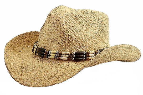  Henschel Men's Straw Walker Cowboy Hat 