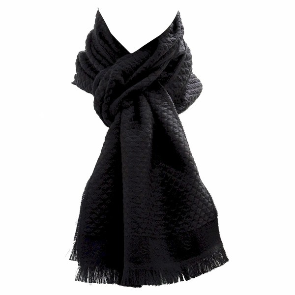  Hugo Boss Men's 50255536 Perot 100% Wool Square Pattern Scarf 