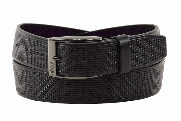  Hugo Boss Men's Carlin Fashion Genuine Woven Leather Belt 