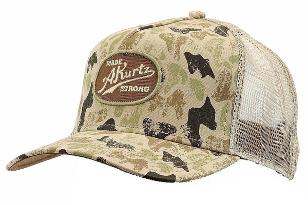  Kurtz Men's Camo Marsh Trucker AK342 Baseball Cap Hat 