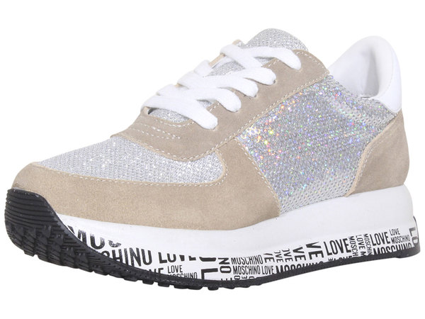  Love Moschino Women's Sneakers Low-Top Shoes Sequins 