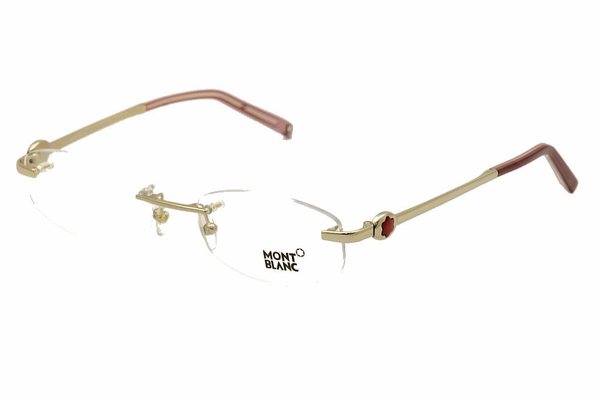  Mont Blanc Women's Eyeglasses MB394 MB/394 Rimless Optical Frame 