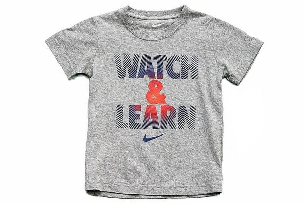  Nike Girl's Watch & Learn Short Sleeve T-Shirt 