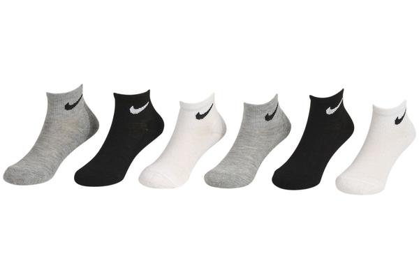  Nike Little Boy's 6-Pair Quarter Length Performance Socks 