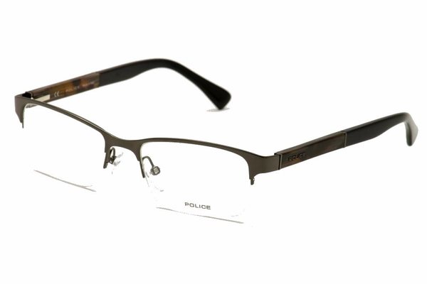  Police Men's Eyeglasses Oxide1 V8796 V/8796 Semi Rimless Optical Frame 