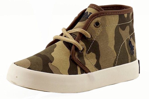  Polo Ralph Lauren Boy's Ethan Mid Fashion Sneaker Shoes 