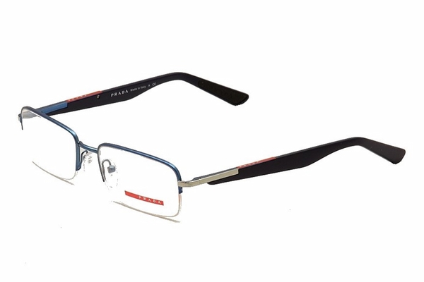  Prada Linea Rossa Eyeglasses VPS55B VPS/55B Semi Rim Optical Frame 