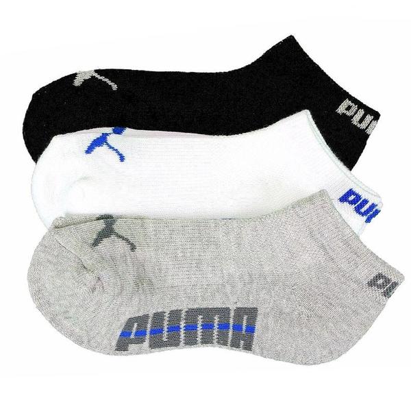  Puma Little/Big Boy's 3-Pair Low Cut Sport Socks 