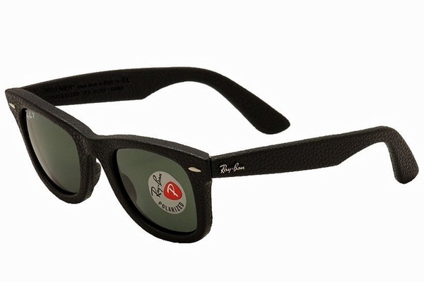  Ray Ban 2140QM 2140/QM RayBan Wayfarer Leather Sunglasses 