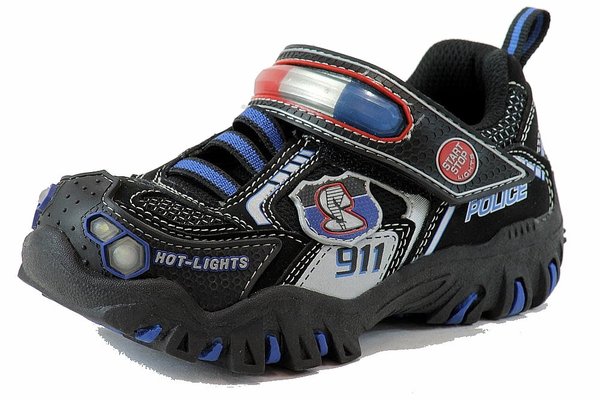  Skechers Boy's Hot Lights Damager Police II Light Up Fashion Sneaker Shoes 