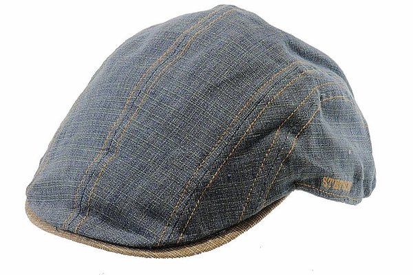  Stetson Men's Flat Cap STC92 Linen Contrast Hat 
