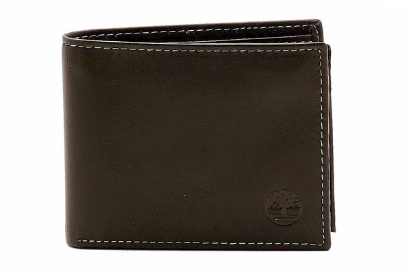  Timberland Men's D77128 Hunter Passcase Leather Bi-Fold Wallet 
