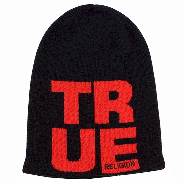  True Religion Men's Slouchy Beanie Hat (One Size Fits Most) 