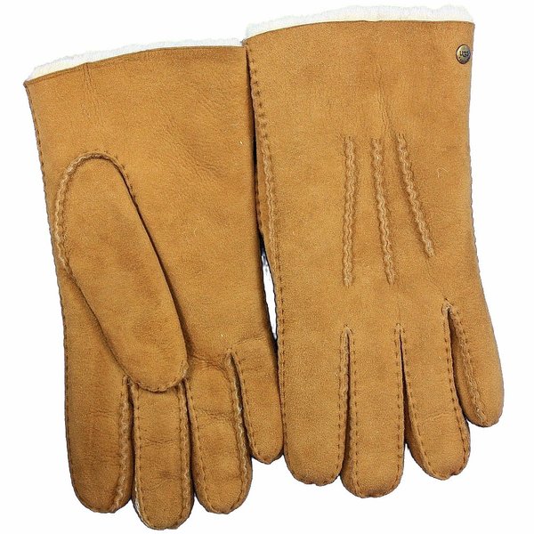  Uggs Ugg Australia Men's Gauge Point Sheepskin Leather Winter Gloves 