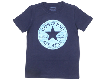 Converse Big Boy's Jungle Camo Chuck Patch T-Shirt Short Sleeve