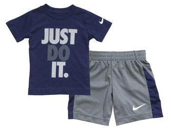 Nike T-Shirt & Shorts Set Toddler/Little Boy's 2-Piece Just Do It Logo