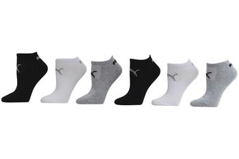 Puma Women's 6-Pack Super-lite Low-Cut Athletic Socks Sz: 9-11 Fits 5-9.5