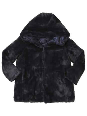 Save The Duck Fury Faux-Fur Coat Women's Hooded Reversible