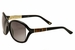 Gucci Women's 3671/S 3671S Butterfly Bamboo Sunglasses