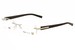 Tag Heuer Men's Eyeglasses 8102 TagHeuer Rimless Optical Frame