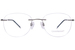 Charmant CH16701 Titanium Eyeglasses Men's Rimless Round Shape