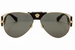 Versace 2150Q 2150-Q Medusa Logo Fashion Genuine Leather Pilot Sunglasses