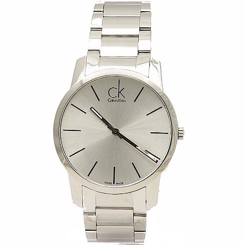  Calvin Klein Men's K2G21126 Silver Mirror Dial Steel Analog Watch 