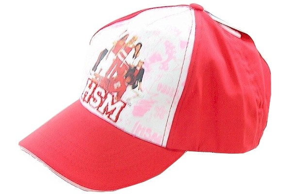  Disney High School Musical HSM Girl's Red Baseball Cap Adjustable Hat 