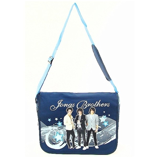  Disney Jonas Brothers Girl's Navy Stars & Glitter Print Messenger Bag 