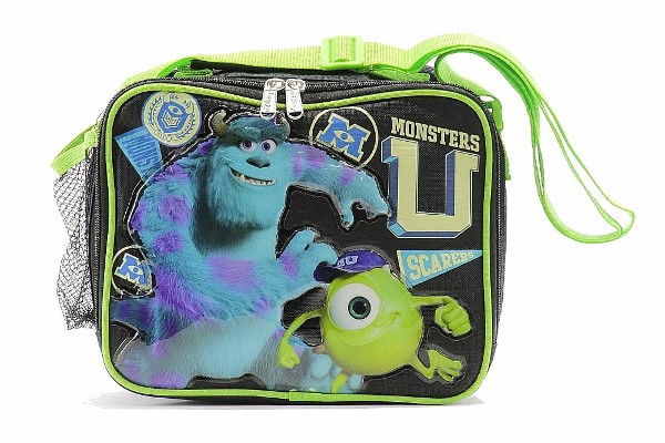  Disney Pixar's Monsters University Scarers Black/Green Lunch Bag 