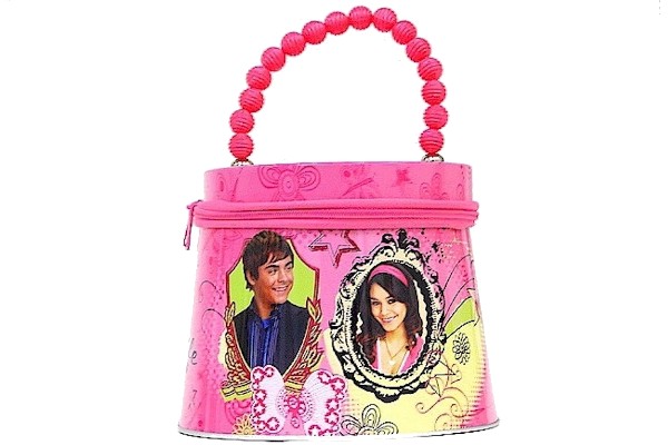  Disney's High School Musical Girl's Dark Pink Tin Lunch Box 