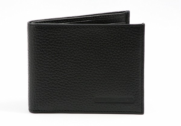  Giorgio Armani Black Leather Wallet With 10 Credit Card Holder 