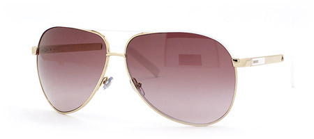  Gucci GG 1827/S 1827S BNC/YU Gold/White Aviator Sunglasses 63mm 