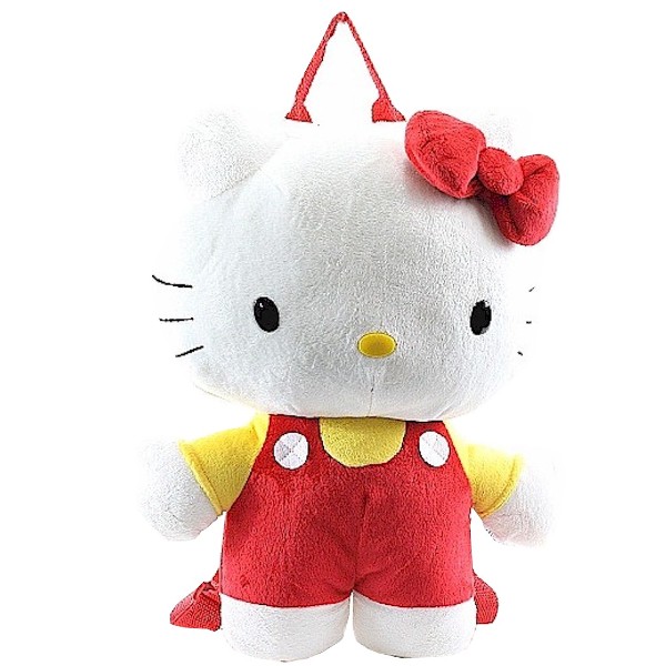  Hello Kitty Girl's Red Plush Buddy Backpack 