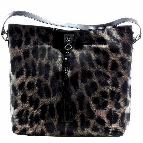  Love Moschino Women's Leopard Tote Handbag 