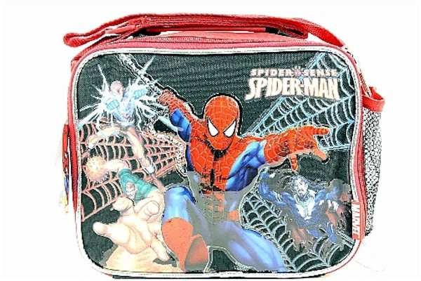  Marvel Spiderman Boy's Spider Sense Black/Red Lunch Bag 