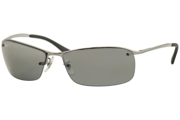  Ray Ban Men's RB3183 RB/3183 004/82 Gunmetal RayBan Polarized Sunglasses 63mm 