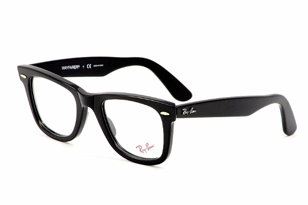  RayBan Eyeglasses 5121 2000 Black Ray Ban Wayfarer Optical Frame 